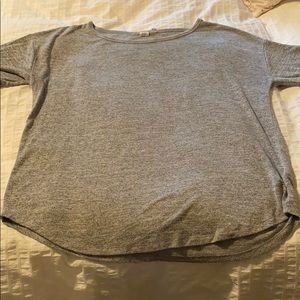 Marled knit oversized T